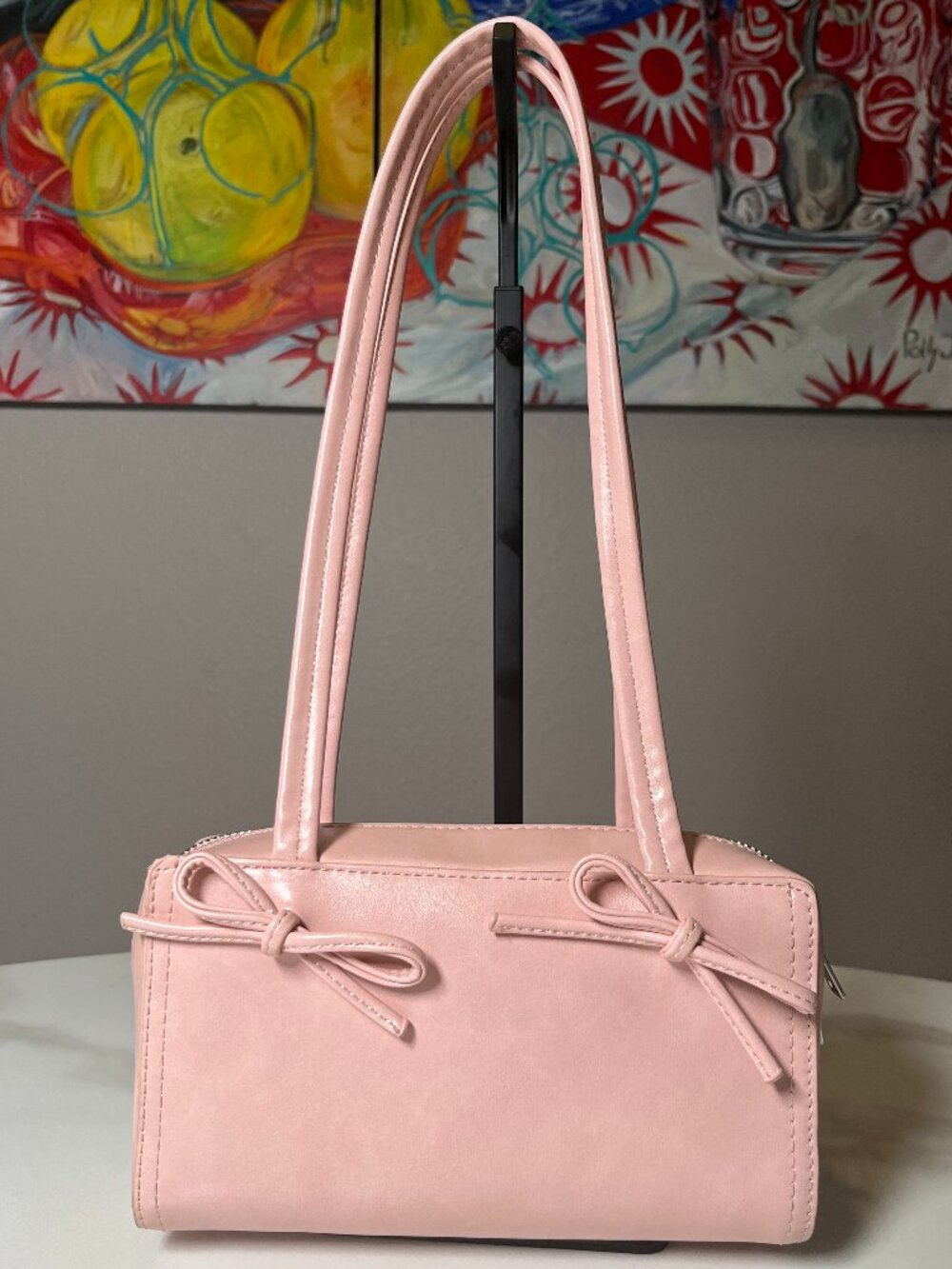 Kimchi Blue Bow Bowler Bag Pink Bow Shoulder Bag NWOT